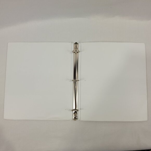 Pet Pals 1 1/4" Binder 3-Ring Grey Cat Kitten Paw Prints by Firstline - Picture 2 of 2